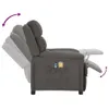 vidaXL Sedia da massaggio elettrica in tessuto grigio scuro Anteprima dell’immagine prodotto 9
