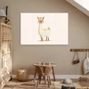 Leinwand Bilder 120x80 cm - Kinder Beige - Llama - Produktbild-Vorschau 2