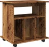 vidaXL Roll container old wood look 60x45x60 cm materiál na Náhled obrázku produktu 7