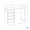 KOMTO Schreibtisch Computer Bürotisch PC Regal mit Produktbild-Vorschau 4