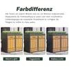 Box per bidoni della spazzatura Merax con tetto verde Anteprima dell’immagine prodotto 9