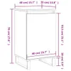 vidaXL Príborník Sonoma Dub 40x35x70 cm odvodený výrobok z Náhľad obrázku produktu 7