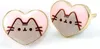 Carat Shop, The Pusheen Stud Ohrringe Pink and Gold Heart Produktbild-Vorschau 5