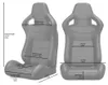 AIORBER Universal Rennsitze 2er Set aus PVC Kunstleder, Produktbild-Vorschau 3
