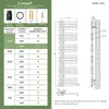 S'AFIELINA 1599x400mm designerski grzejnik łazienkowy Podgląd zdjęcia produktu 9