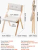 Product dimensions and specifications for a set of four chairs. Podgląd zdjęcia produktu