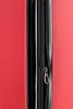 A close-up view of a red suitcase with a black zipper and a silver zipper pull. Produktbild-Vorschau