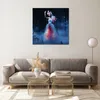 Bilder auf glas - Frau Geheimnis Nacht Wald - 70x70cm - Produktbild-Vorschau 7