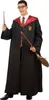 A man dressed as Harry Potter holding a wand and a broomstick. Produktbild-Vorschau