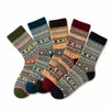 5 Paar Wollsocken für Damen und Herren – Warme, dicke Produktbild-Vorschau 4
