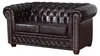 Edles Chesterfield Sofa 2 Sitzer in Kunstleder Vintage Produktbild-Vorschau 3