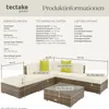 TecTake 403745, Venkovní, Hnědá, 5 sedadlo/sedadel Náhled obrázku produktu 5