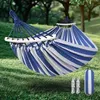 Verk 14655 Hamaka Houpací síť 200 x 150 cm, modré pruhy Náhled obrázku produktu 16