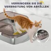 PawHut Katzenklo Edelstahl, offen Katzentoilette mit hohem Produktbild-Vorschau 5