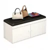 Schuhschrank Sitzablage Weiss Bank Modern Geräumig Loft 60 Produktbild-Vorschau 1