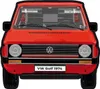 Front view of a red Volkswagen Golf 1974 model. Náhled obrázku produktu