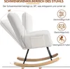 okwish Schaukelstuhl Sessel mit Fußhocker, Metallgestell Produktbild-Vorschau 5