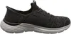 A side view of a black and gray Skechers sneaker. Anteprima dell’immagine prodotto