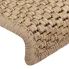 Samolepiace nášľapy na schody sisal 15 ks 65x21x4 cm Náhľad obrázku produktu 7