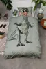 SNURK Bio-Baumwoll-Bettwäsche-Garnitur Dino Jurassic Green Produktbild-Vorschau 6