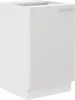 A white cabinet with a glossy finish, shown from a three-quarter angle. Voir les images du produit