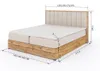 Marlux-Meble Leoni III Kontinentalbett 180x200 cm Modern Produktbild-Vorschau 5