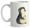 Mr. & Mrs. Panda Bedruckte Tasse Pinguin Blumen - Weiß - Produktbild-Vorschau 3