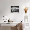 Gerahmtes Poster - Weißer Rahmen - Giraffen Schwarzweiß Produktbild-Vorschau 6