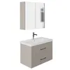 A bathroom vanity set with a medicine cabinet and sink. Produktbild-Vorschau