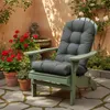 Coussins pour fauteuils à bascule d'extérieur avec sangles, Voir les images du produit 1