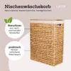 Nischenwäschekorb in versch. Größen aus Wasserhyzinthe Produktbild-Vorschau 2
