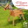 Pink Papaya Holzpferd aus massivem Holz, Braun, 60 cm Produktbild-Vorschau 6