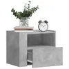 vidaXL Wand-Nachttisch Betongrau 45x30x35 cm Produktbild-Vorschau 3