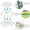 Tischschirmring 2 Stück, Weiß, PVC-Kunststoff, Für Produktbild-Vorschau 4