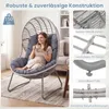 Fauteuil en osier synthétique COSTWAY, fauteuil de jardin Voir les images du produit 6