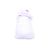 A white sneaker with pink accents, shown from the front on a white background. Voir les images du produit