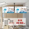 Maclean support plafond pour deux téléviseurs charge max Voir les images du produit 10