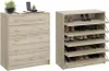 BDW, Schuhschrank Modern, 74×35×85 cm, 5 Klappen für Flur, Produktbild-Vorschau 1