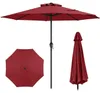 Parasol COSTWAY φ 250 cm, parasol de jardin avec manivelle Voir les images du produit 1