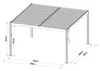 Bioklimatická pergola G21 Austin 4x4 m, antracitová Náhľad obrázku produktu 13