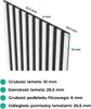 MEBANO. Lamele na Czarnym Filcu 275 x 53 cm Kolor: Czarny Podgląd zdjęcia produktu 7