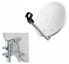 PremiumX Camping Sat Anlage 45cm Hellgrau Antenne Single Produktbild-Vorschau 2