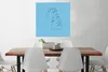 MuchoWow® Poster Gesicht - Frau - Strichzeichnung 75x75 cm Produktbild-Vorschau 2