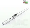 A silver telescopic vacuum cleaner tube with a black control button, set against a white background. Produktbild-Vorschau