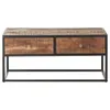 vidaXL Tavolino 90x50x40 cm Legno di acacia grezzo Anteprima dell’immagine prodotto 2