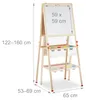 Relaxdays Standtafel Kinder, höhenverstellbar & magnetisch, Produktbild-Vorschau 6