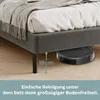 Bett mit Lattenrost, Polsterbett, Bettgestell 160x200 cm, Produktbild-Vorschau 6