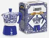 A Bialetti moka pot and its packaging are displayed against a white background. Anteprima dell’immagine prodotto