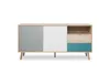 A sideboard with multiple compartments and drawers, presented against a white background. Produktbild-Vorschau