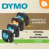 DYMO Original LetraTag Etikettenband | schwarz auf blau | Produktbild-Vorschau 3